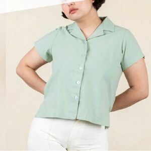 Big Bud Press pantry shirt in Sage